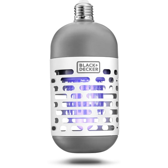 BLACK+DECKER UV LED Light Bulb Electric Bug Zapper for Indoor & Outdoor Use, Helps protect Up to 500 Square Feet
