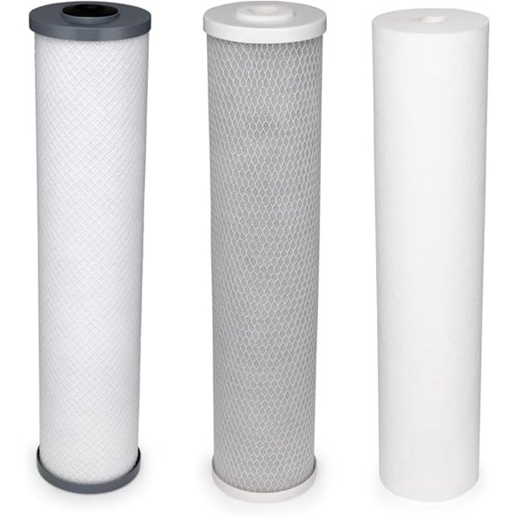 BLACK+DECKER Whole House Replacement Filter Set, Water Filter with 3 Stage Filtration System with UV, IAPMO R&T Tested, Platinum Sealed, and NSF/ANSI 42 Certified