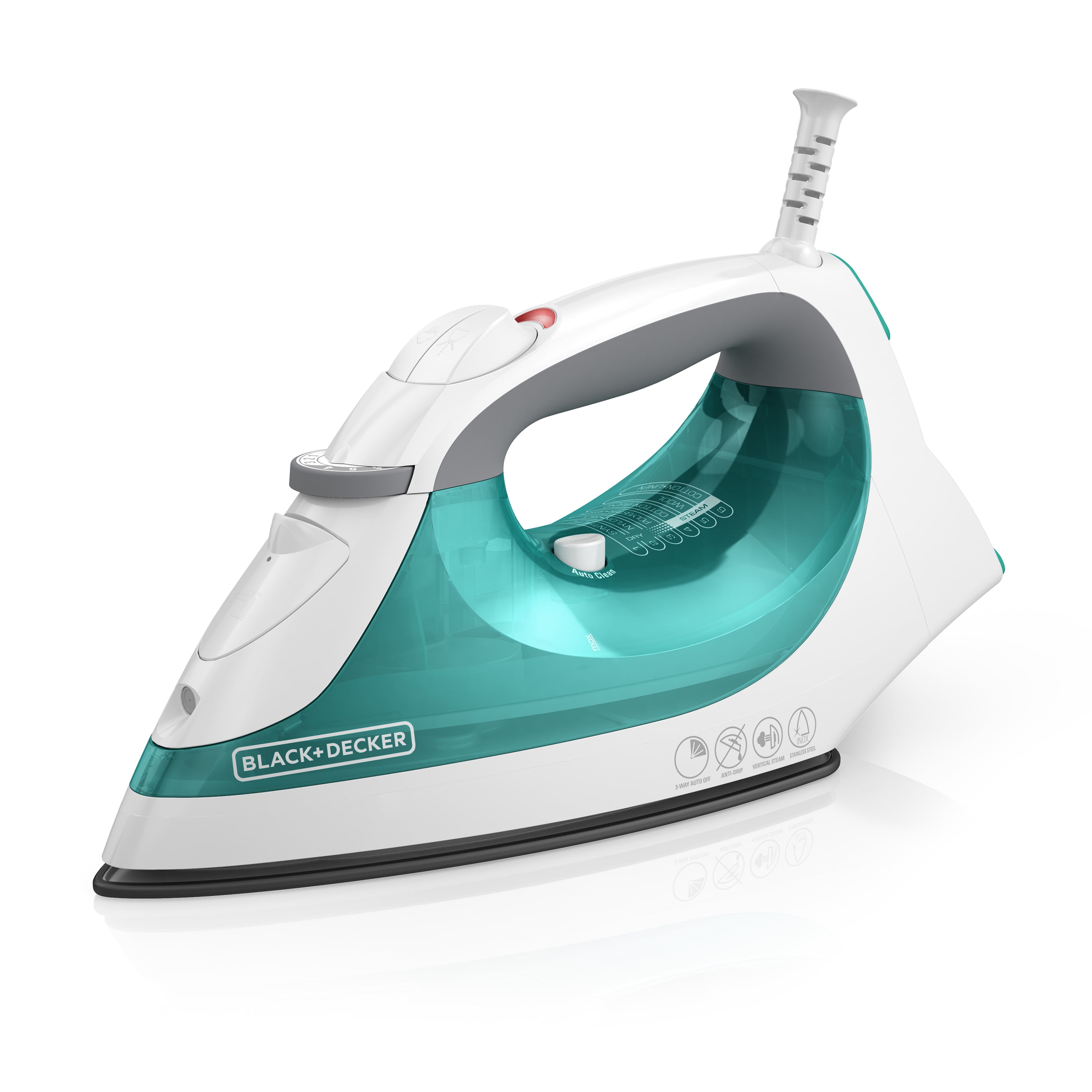 BLACK+DECKER Xpress Steam Iron, Smartsteam Technology, Aquamarine, IR05X