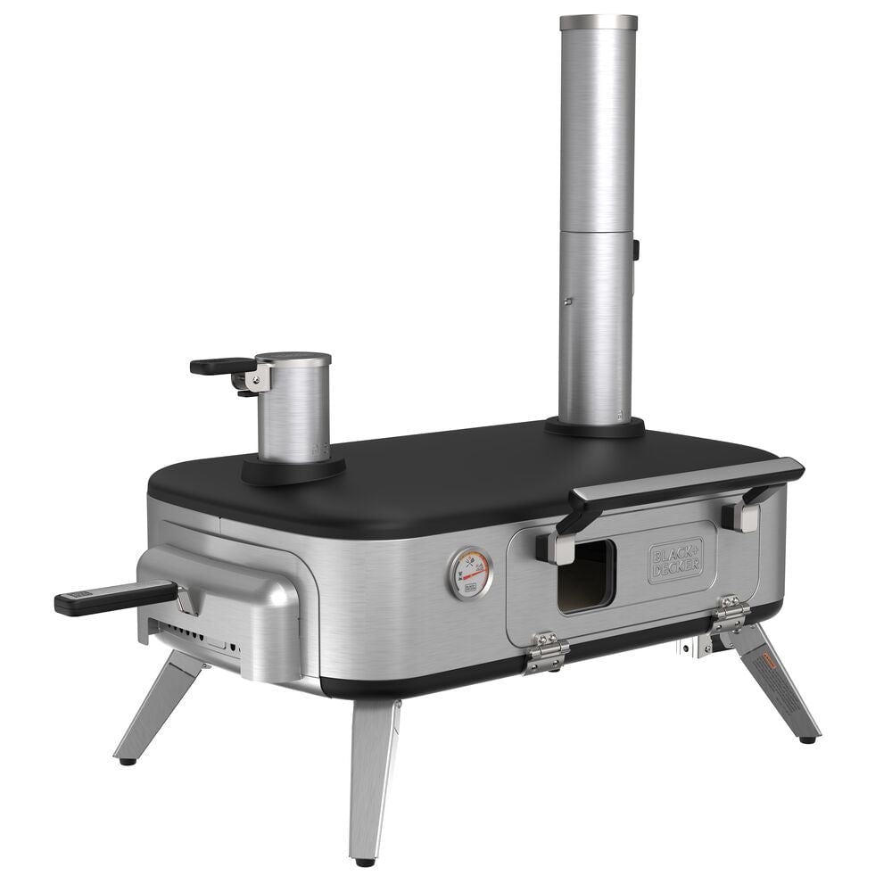 Vera 12" Stainless Steel Outdoor Wood-Fired Pizza Oven