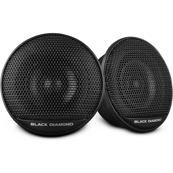BLACK DIAMOND DIA-DT13 1" PEI Dome Tweeter, 2.3" Diameter, Peak Power 220W, Car Audio Tweeter, Pair, 4 Ohm