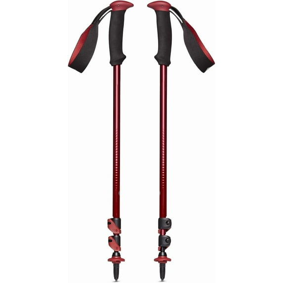 BLACK DIAMOND Trail Back Trekking Poles, Pair of 2 Lightweight Collapsible Aluminum Hiking Sticks for Trekking & Backpacking