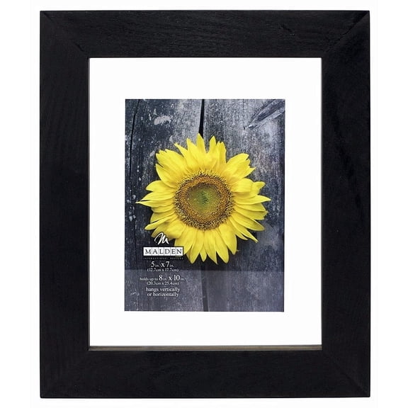 BLACK DISTRESSED FLOAT 8x10 5x7 frame by Malden - 8x10