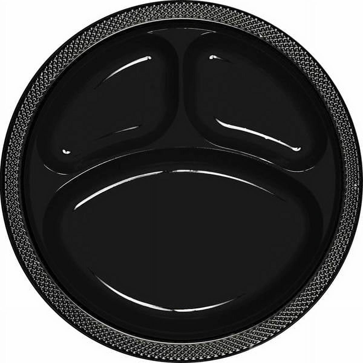 BLACK DIVIDED PLATES