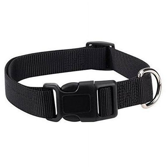 BLACK DOG COLLAR BULK LOT PACKS 4 Sizes Nylon Litter Band Puppy Rescue Shelter(xSmall - 6 to 10 Inch 5 Collars)
