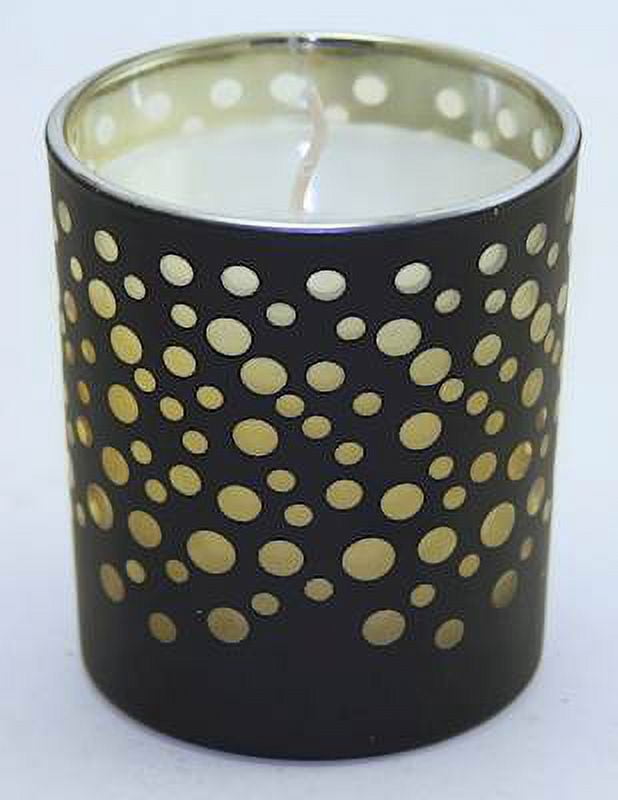 BLACK DOTS Courtneys Candles 10 oz Limited Edition Scented Jar Candle - CINNAMON APPLE