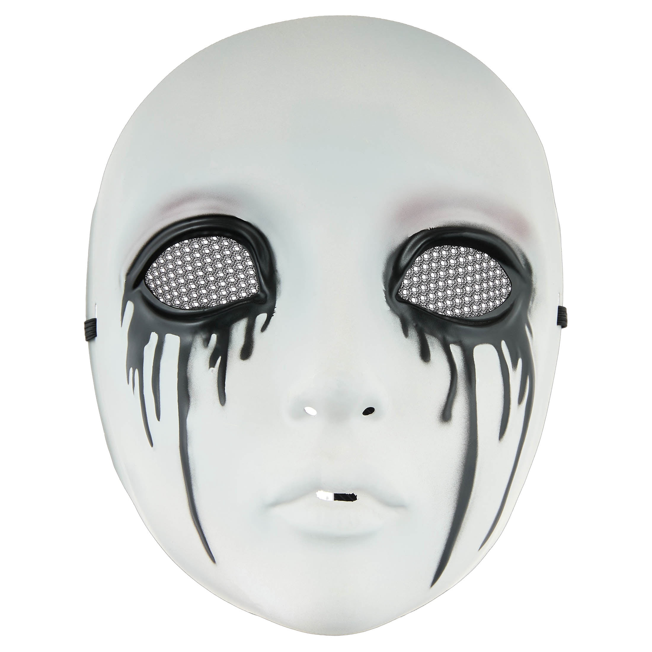 Drip Girl Mask Costume Accessory for Adults, Black and White, Halloween by Way To Celebrate