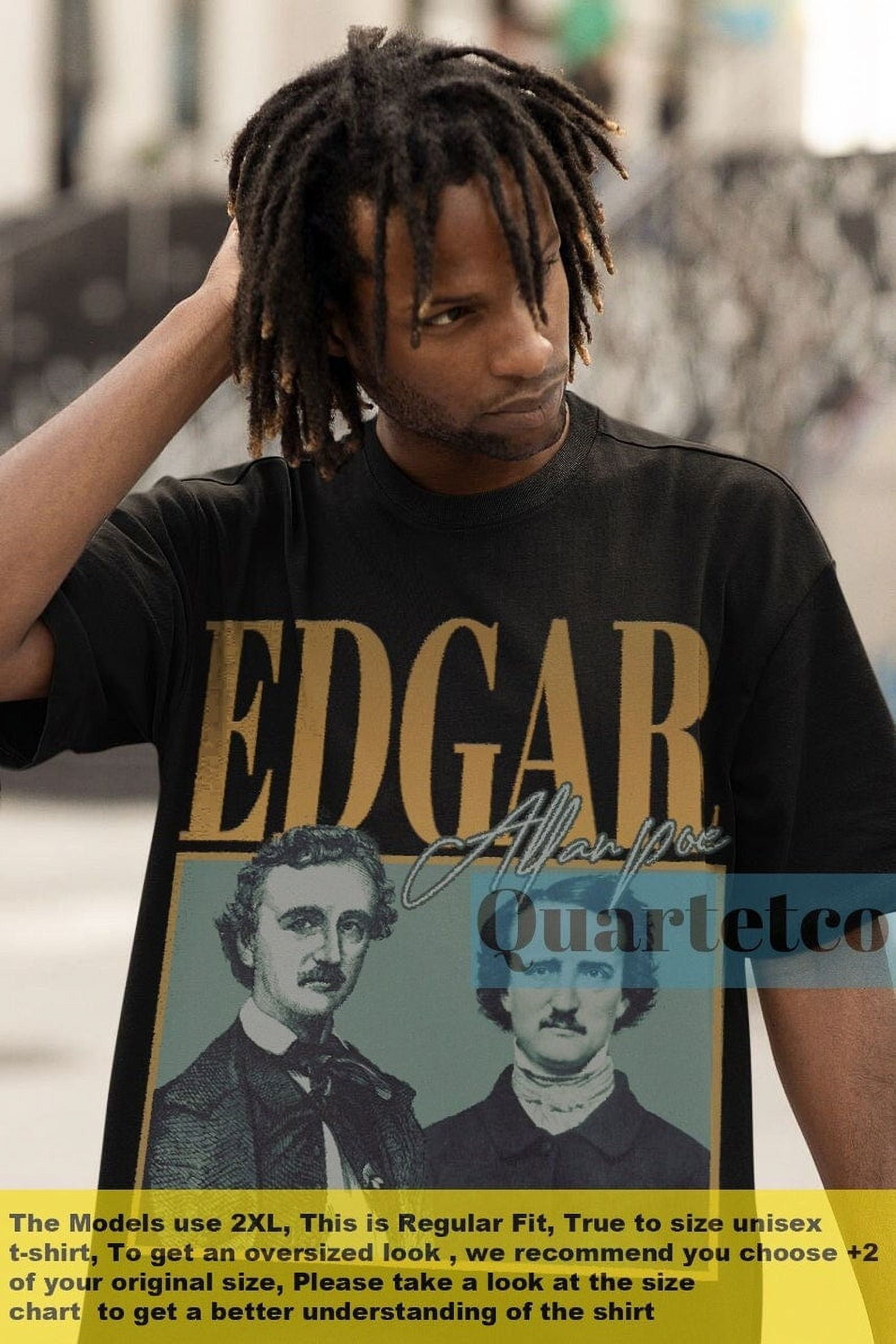 [BLACK] Edgar Allan Poe Shirt, Edgar Allan Poe Merch, Edgar Allan Poe