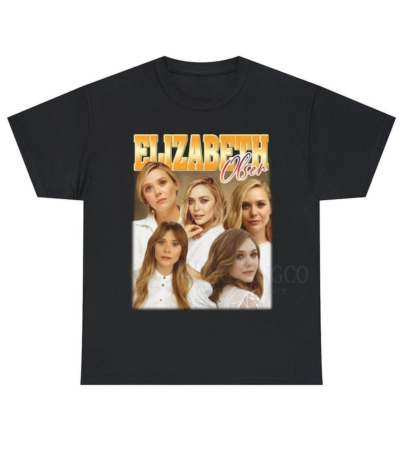 [BLACK] Elizabeth Olsen Vintage Bootleg Tee