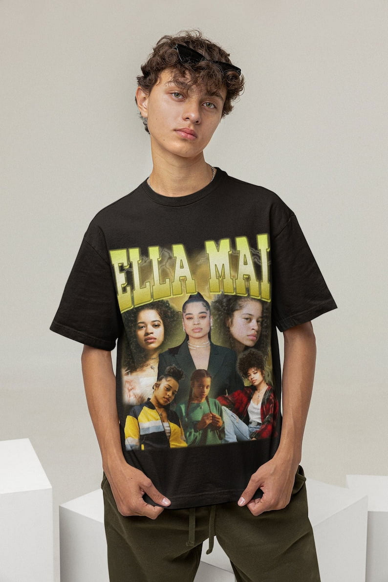 [BLACK] Ella Mai shirt, Ella Mai Retro Vintage print TShirt, Ella Mai