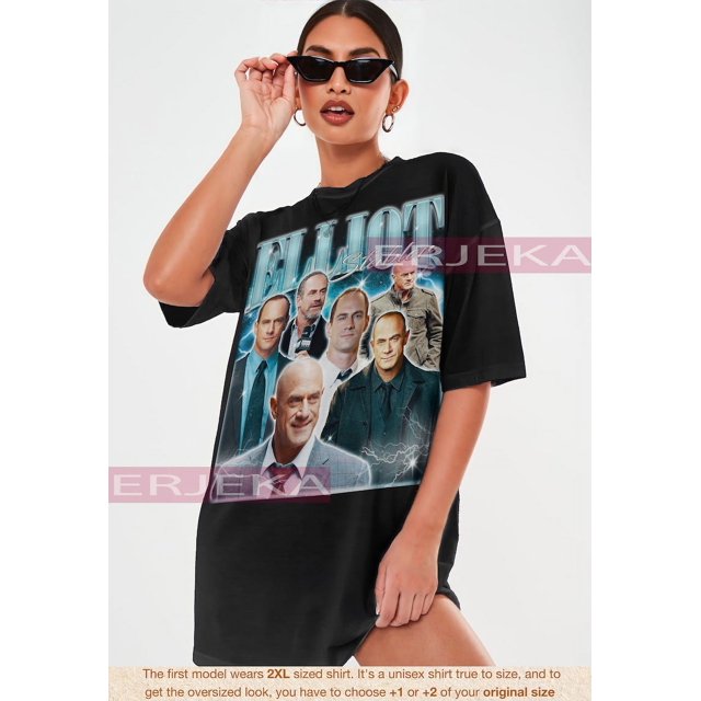 [BLACK] Elliot Stabler Olivia Benson Tshirt, Law And Order SVU Homage