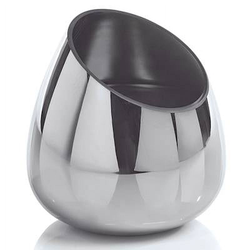 BLACK FIG VETIVER Platinum Slant Glass Zodax 13 oz Scented Jar Candle