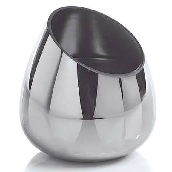 BLACK FIG VETIVER Platinum Slant Glass Zodax 13 oz Scented Jar Candle