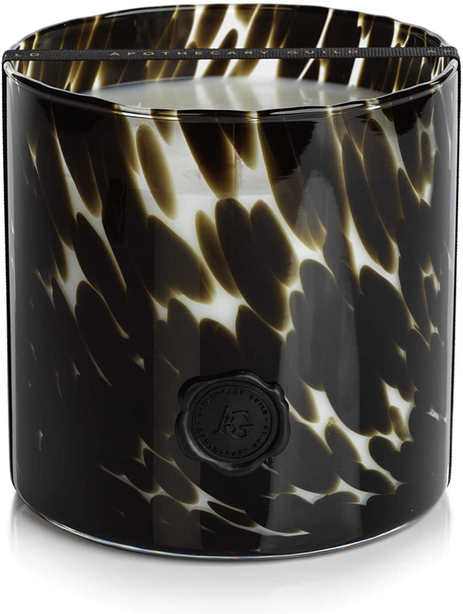 BLACK FIG VETIVER Zodax Apothecary Guild Opal Glass 3 Wick Scented Jar Candle - 50 oz