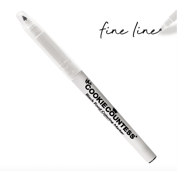 BLACK FINE TIP EDIBLE MARKER