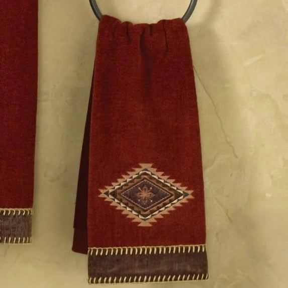 BLACK FOREST DECOR - Mojave Brick Hand Towel, Bathroom - Vintage Southwestern Décor