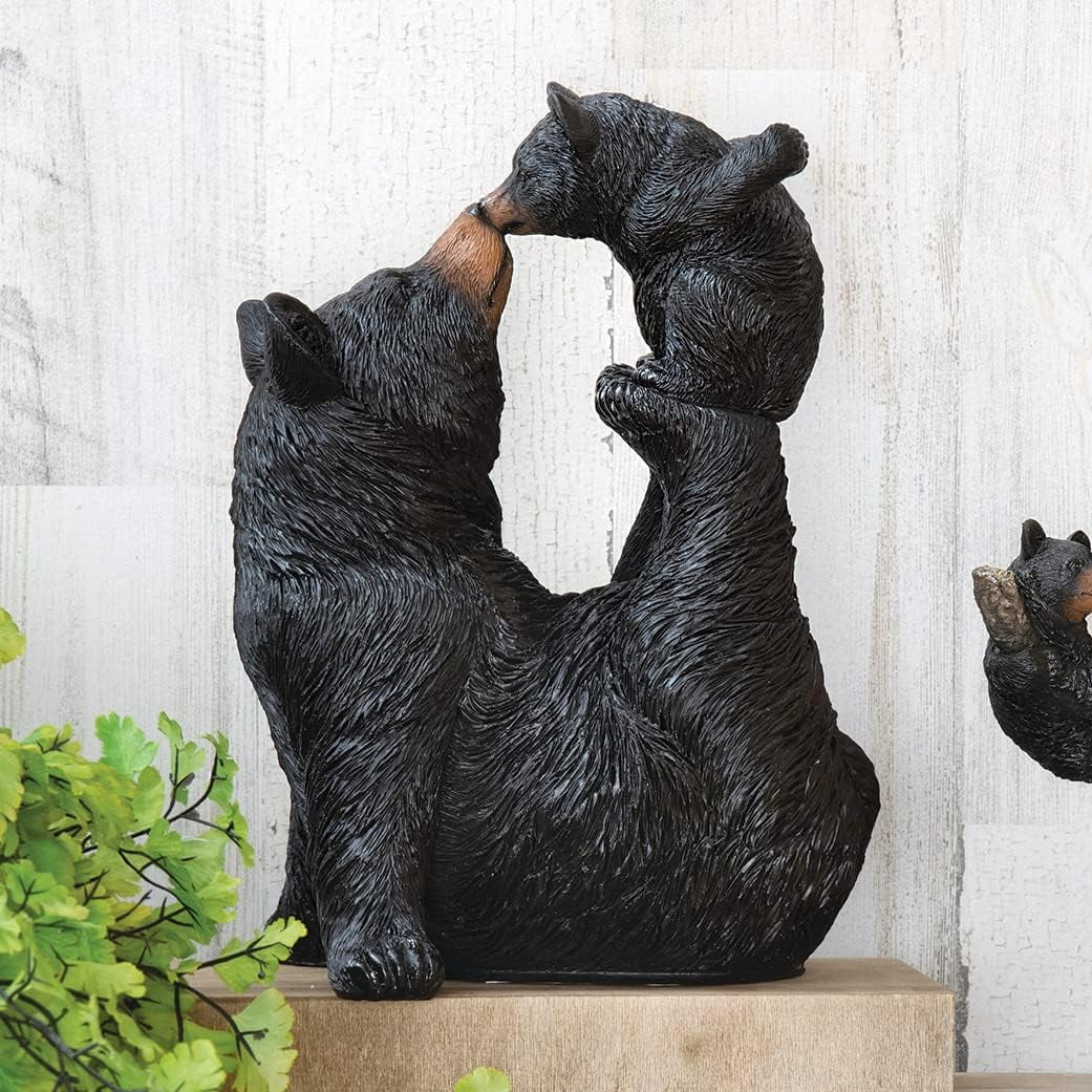 BLACK FOREST DECOR Playful & Cub Sculpture - Walmart.com