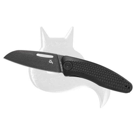 BLACK FOX Knives Feresa Liner Lock BF-762BB Black Aluminum & D2 Pocket Knife