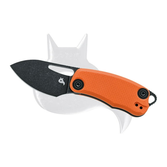 BLACK FOX Knives Nix Liner Lock Orange G-10 & Black D2 Steel Pocket Knife