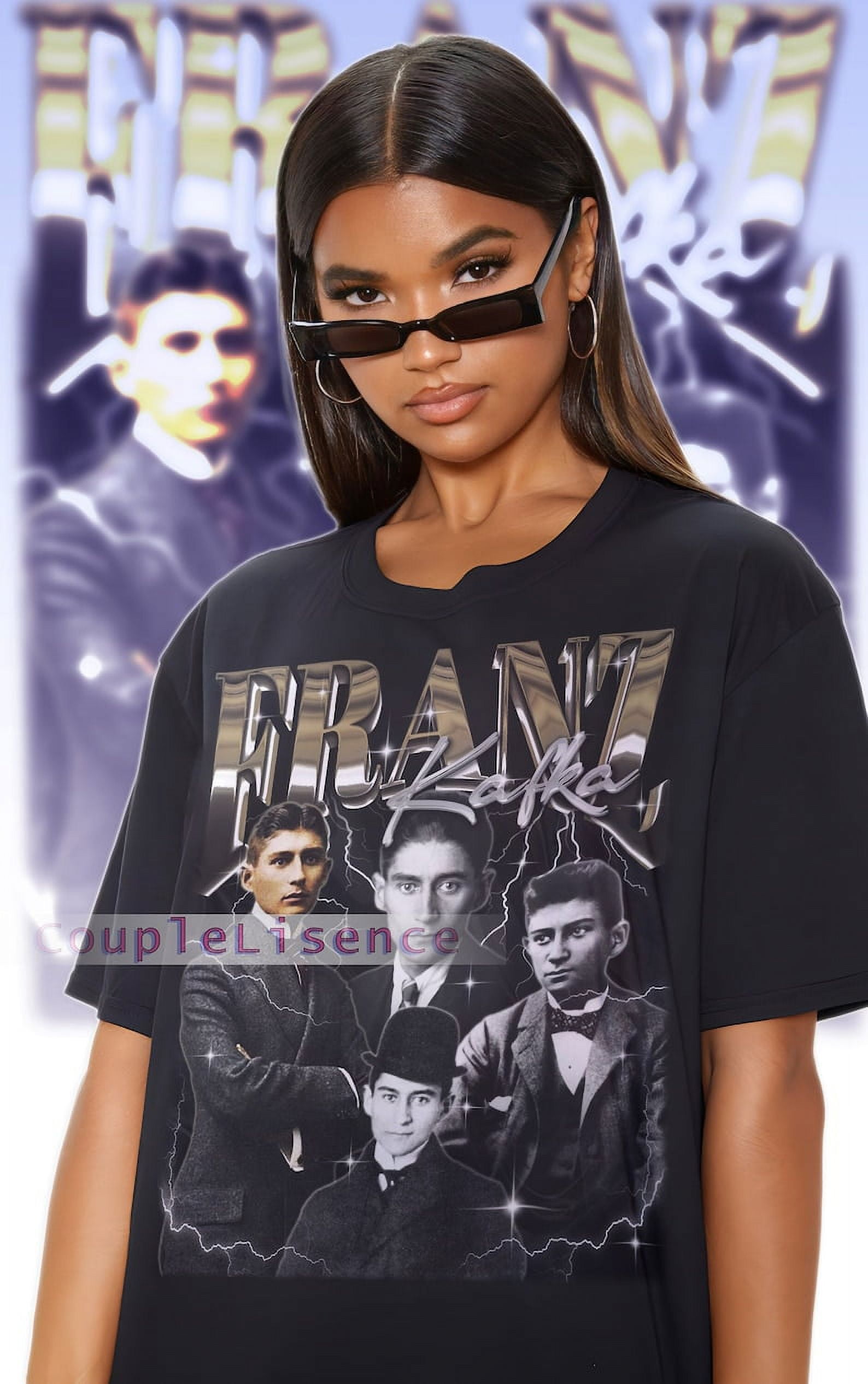[BLACK] FRANZ KAFKA Vintage Shirt Franz Kafka Homage Fan Tees Franz