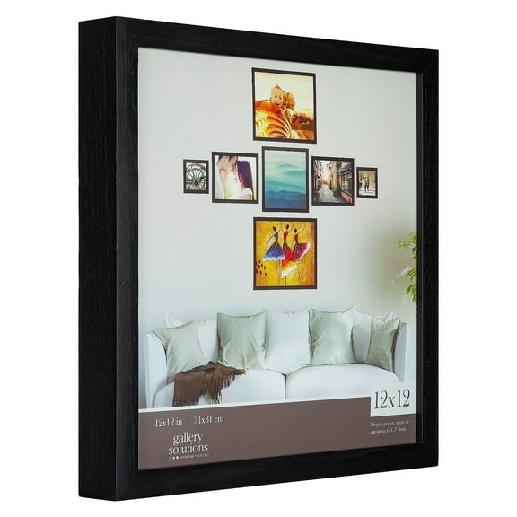 BLACK GALLERY 12x12 frame by Gallery Solutions - 12x12