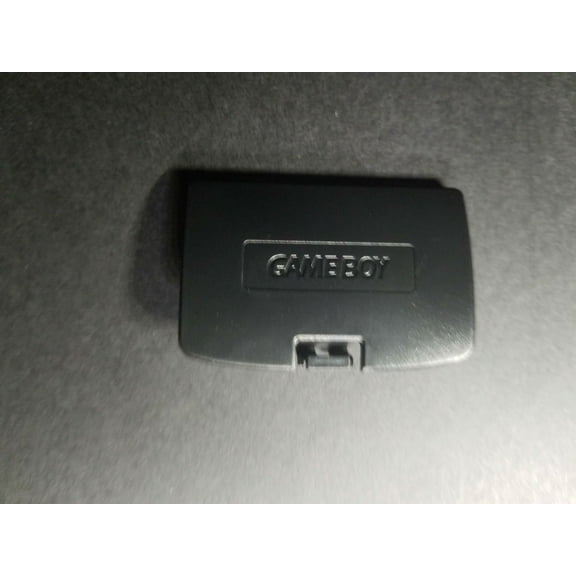 BLACK GAME BOY COLOR REPLACEMENT BATTERY COVERS W/ LOGO LIDS DOOR D35