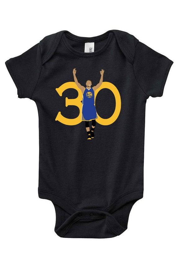 BLACK Golden State Curry "30" ONESIE 12 MONTHS