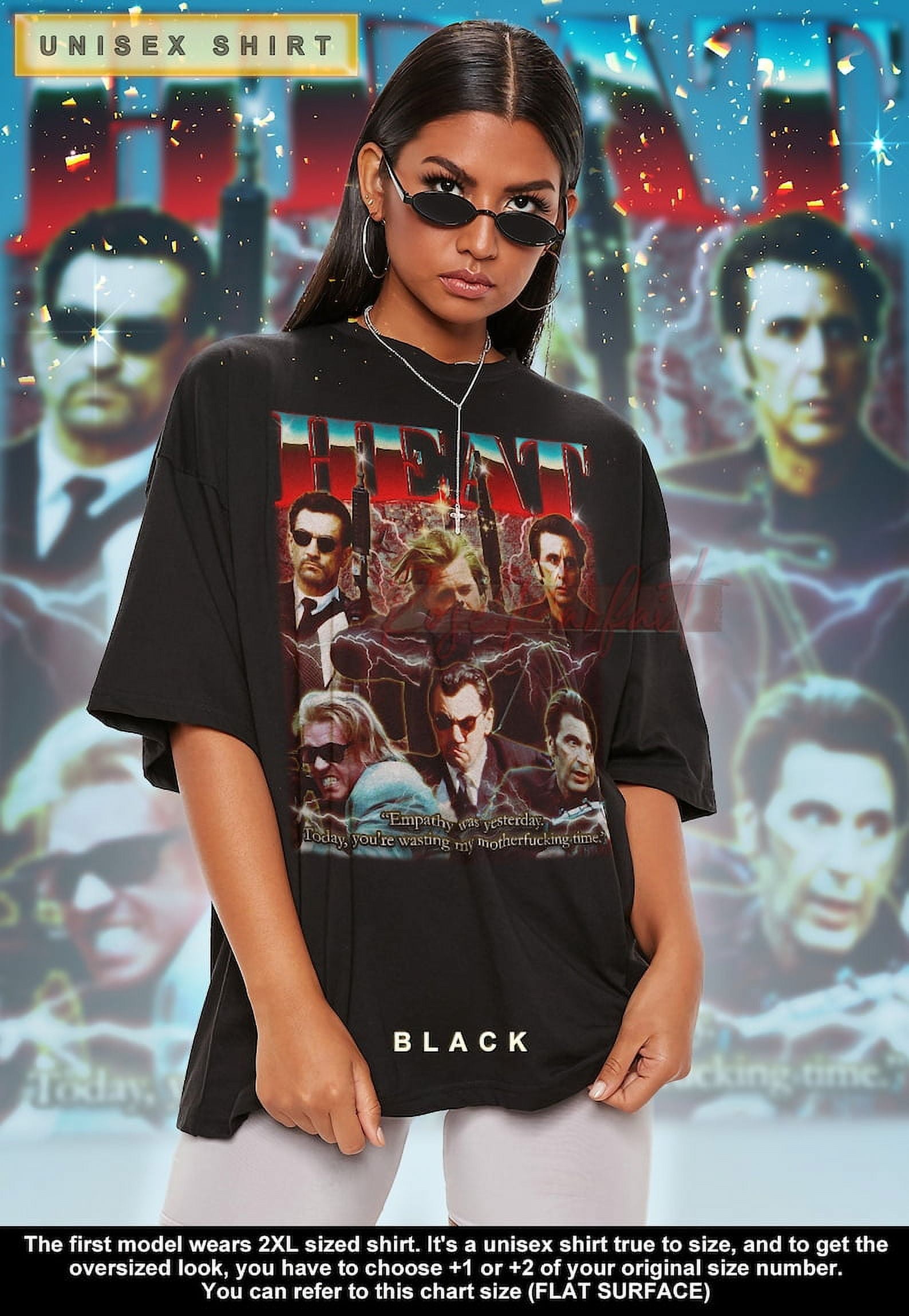 [BLACK] HEAT Movie Tshirt Neil McCauley, Lieutenant Vincent Hanna