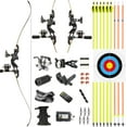 thumbnail image 1 of BLACK HUNTER 60" Recurve Bowfishing Kits with Reel for Adults Youth Hunting Bow Aluminium Bow Riser 30lbs-55lbs Right-Handed Bow, 1 of 4