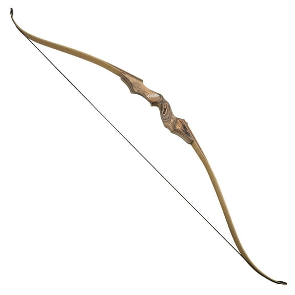 BLACK HUNTER 60" Traditional Takedown Hunting Recurve Bow Archery, RH, 20-60 lbs at 28" Draw Length