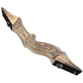thumbnail image 1 of BLACK HUNTER Recurve Bow 20-60lbs Bamboo Core Limbs Wooden Riser Hunting Target, 1 of 6
