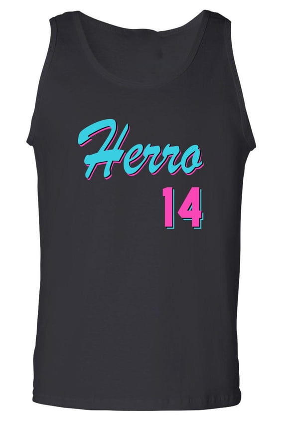 BLACK Heat Tyler Herro Vice City Logo Tank Top ADULT