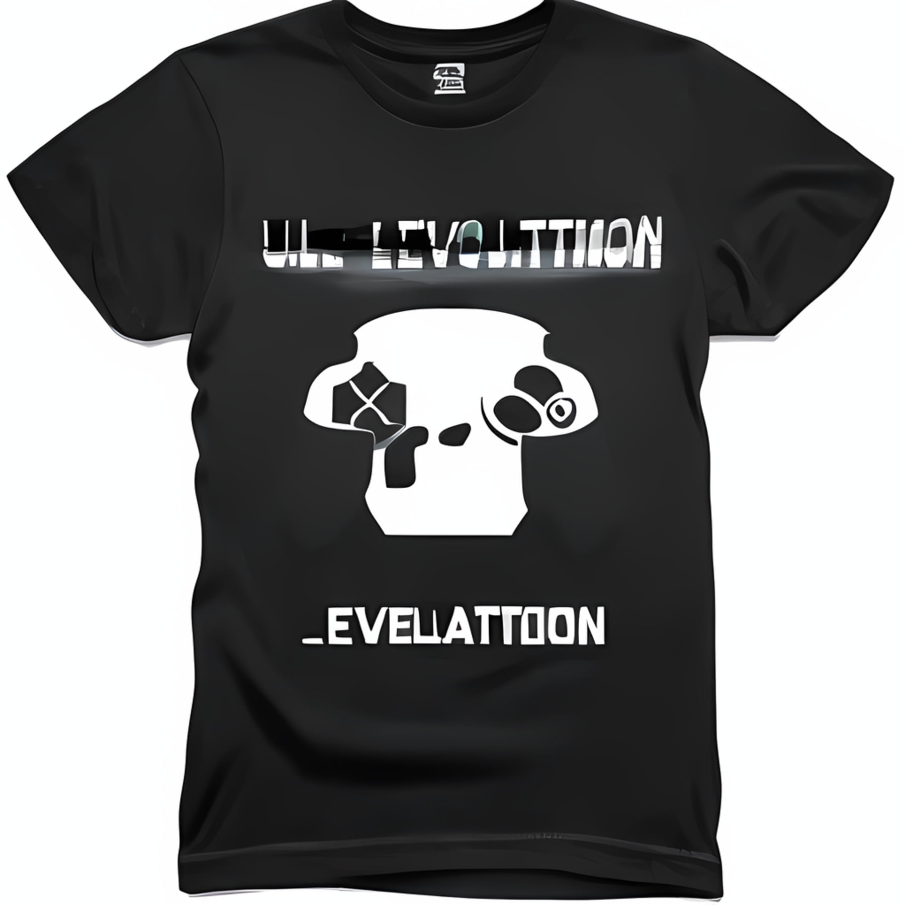 BLACK Histograms Robotic Arms TShirt Graphic Design