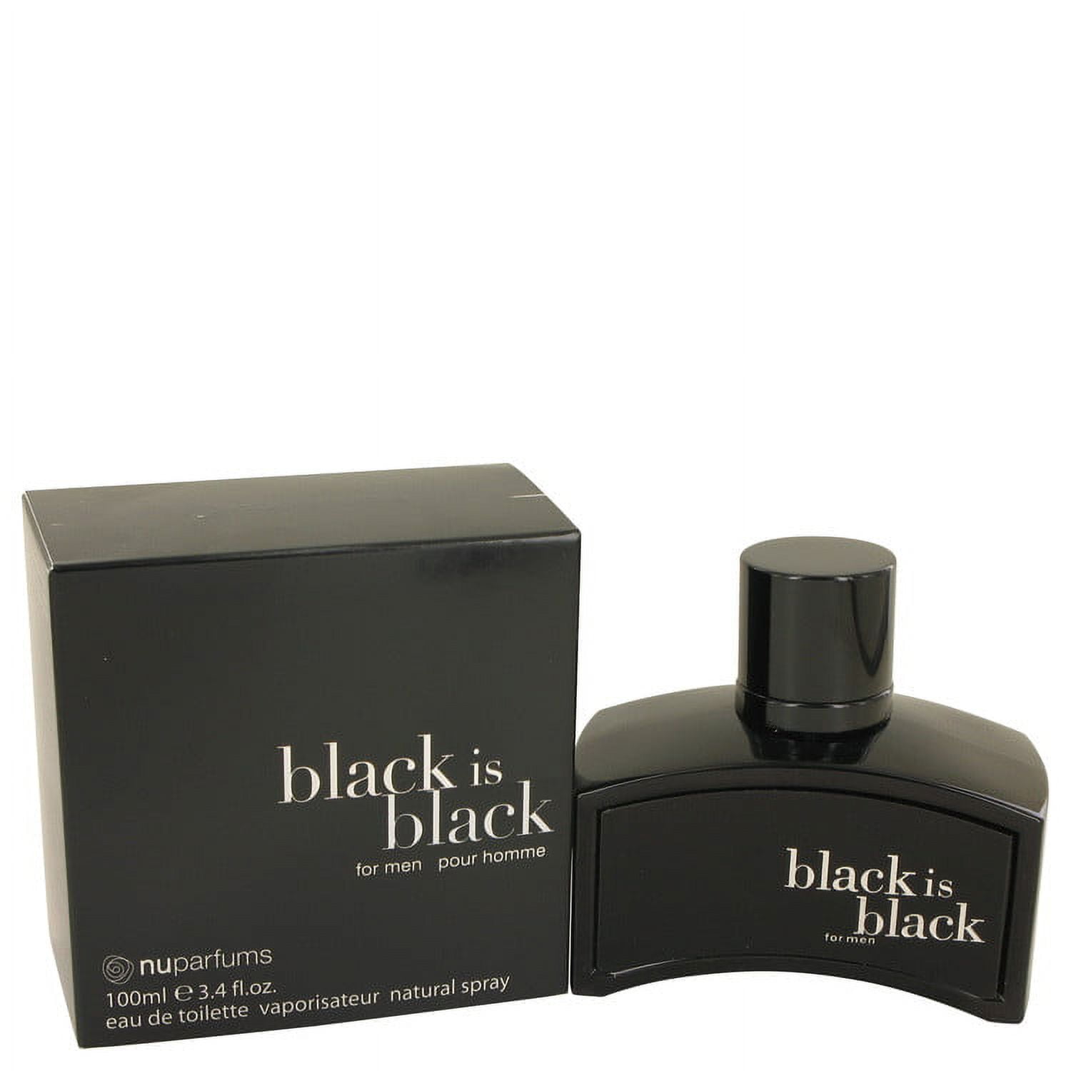 BLACK IS BLACK By UNKNOWN 3.3 oz EDT Spray for Men Masculine Fresh and Clean Scent