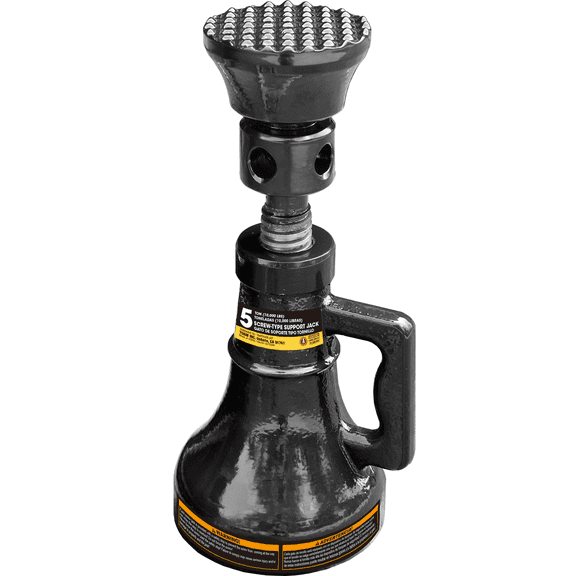 BLACK JACK 5 Ton (10,000 LBs) Professional Car Support Screw Jack for House Construction Bridge Stabilization, Black