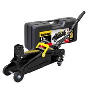 BLACK JACK Hydraulic Trolley Service/Floor Jack with Blow Mold Carrying Storage Case, 1.5 Ton 3,000 lb Capacity,black