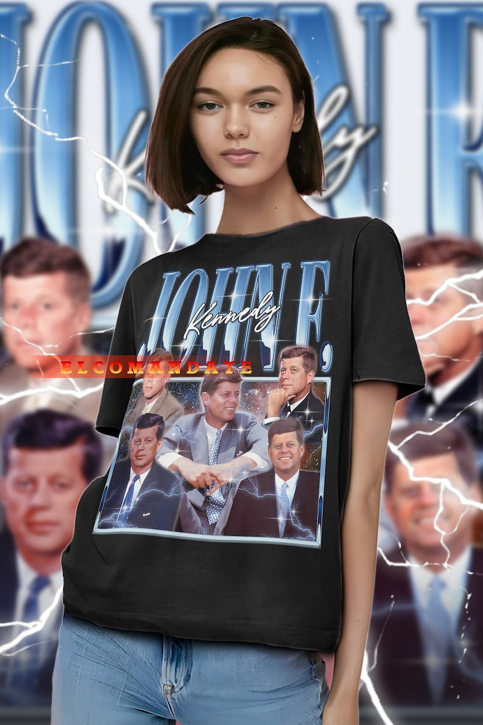 [BLACK] JOHN F KENNEDY Vintage Shirt