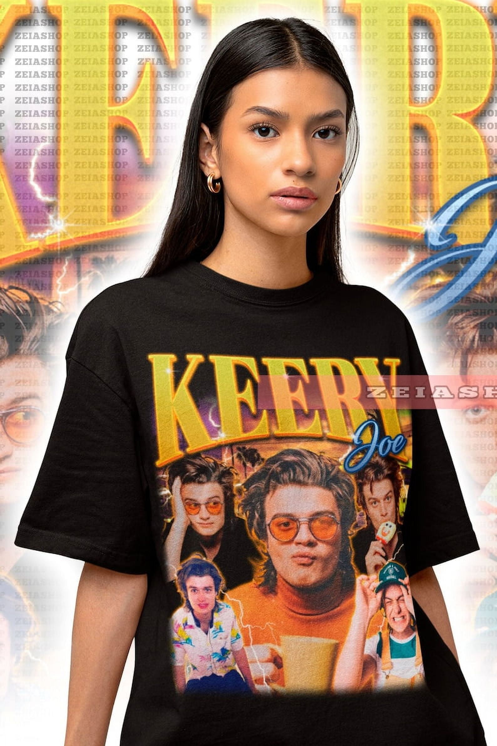 [BLACK] Joe Keery Retro 90s Unisex Tee. Personalized GIfts for her or