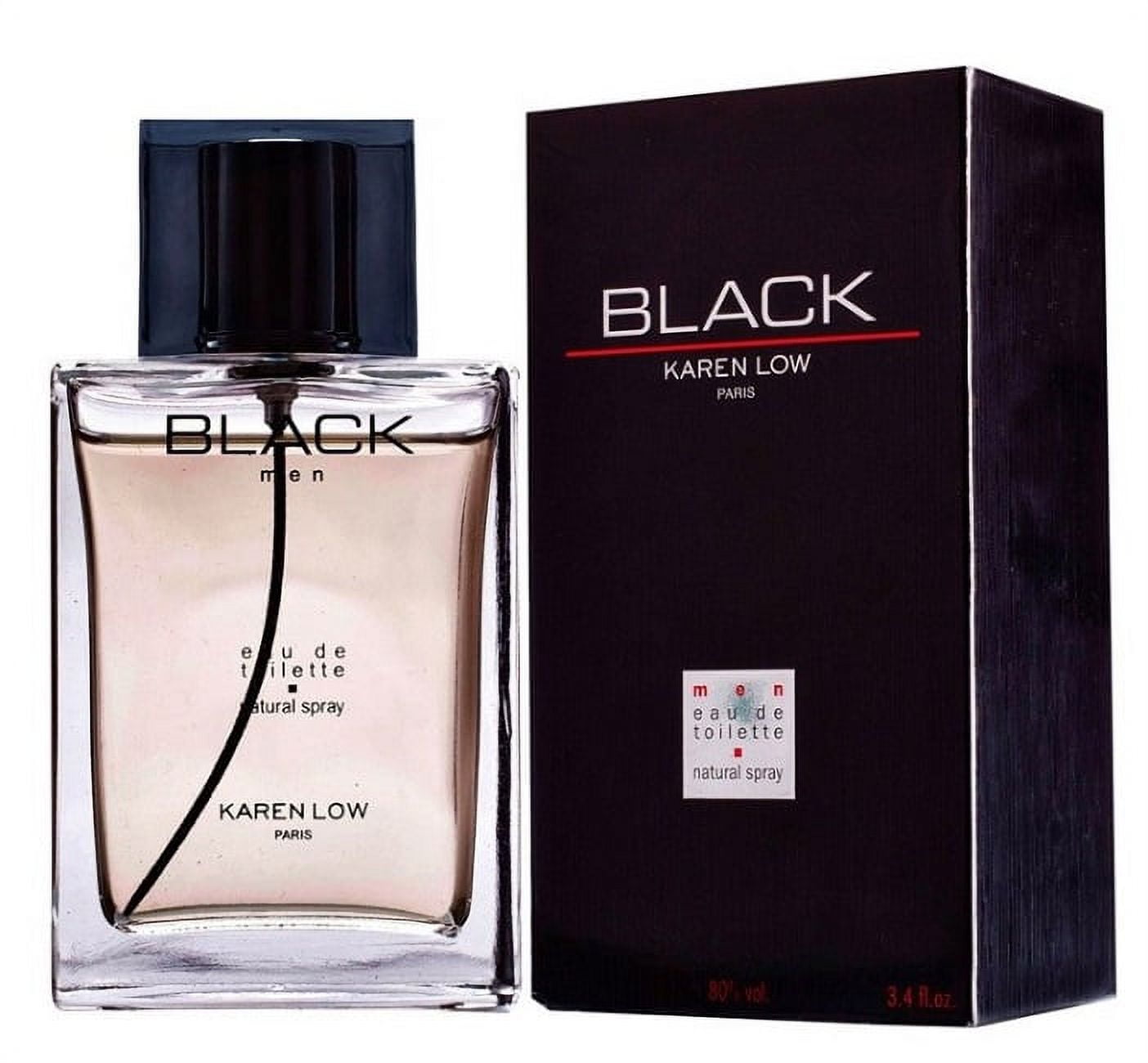 BLACK Karen Low 3.4 oz 100 ml Eau De Toilette Men Cologne Spray