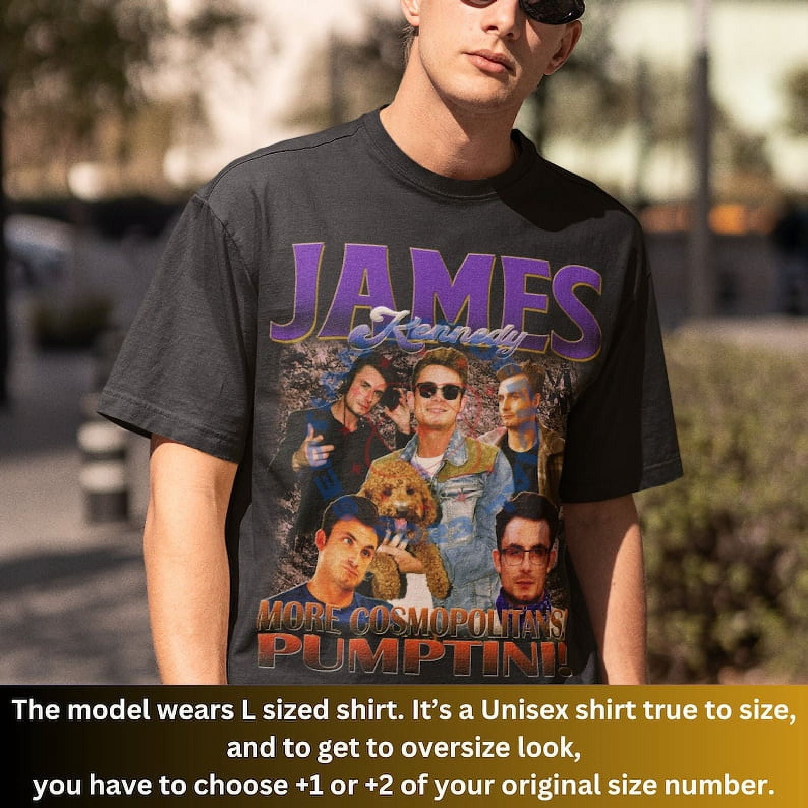 [BLACK] LIMITED JAMES KENNEDY Shirt, Homage James Kennedy