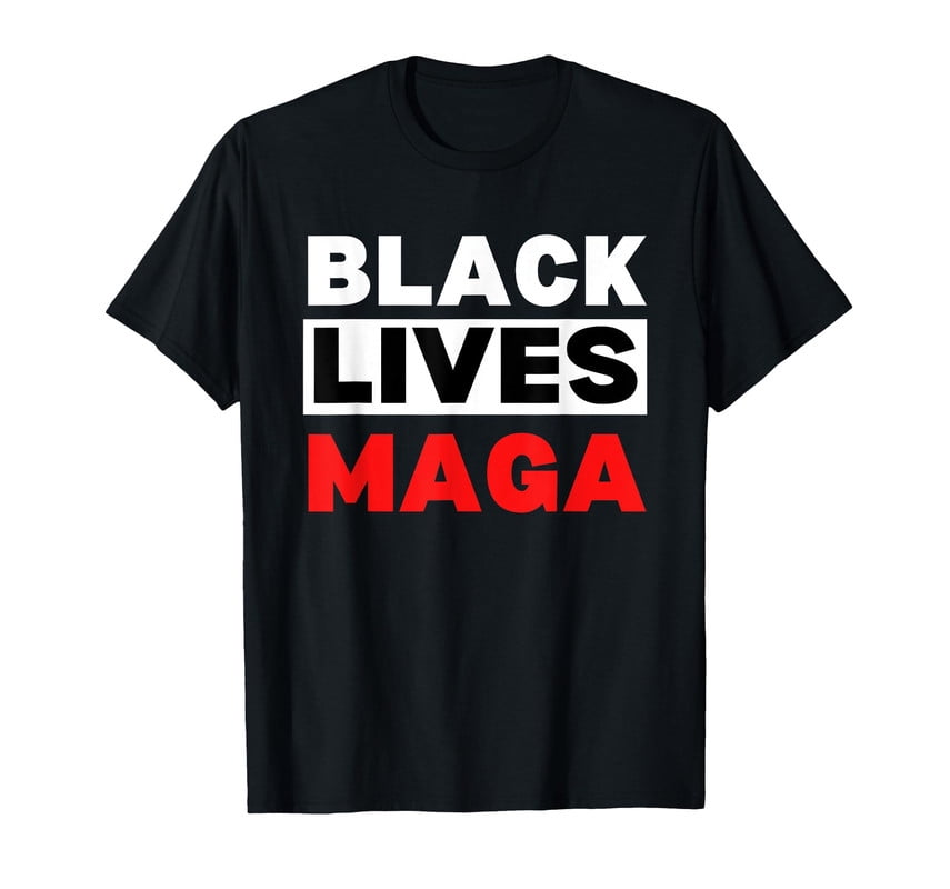 BLACK LIVES MAGA, Blacks for Trump 2024 Black Republicans TShirt