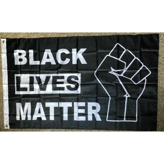 BLACK LIVES MATTER Large Flag 3x5 Feet Banner Protest Support BLM Movement Flag