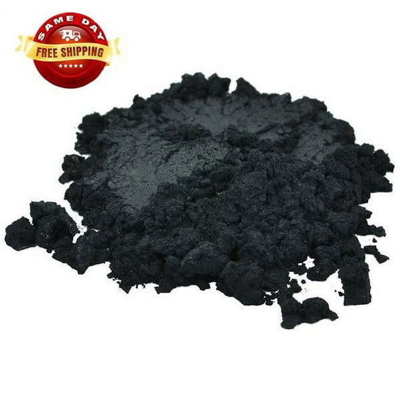 BLACK LUXURY MICA COLORANT PIGMENT POWDER COSMETIC GRADE EYESHADOW 2 OZ