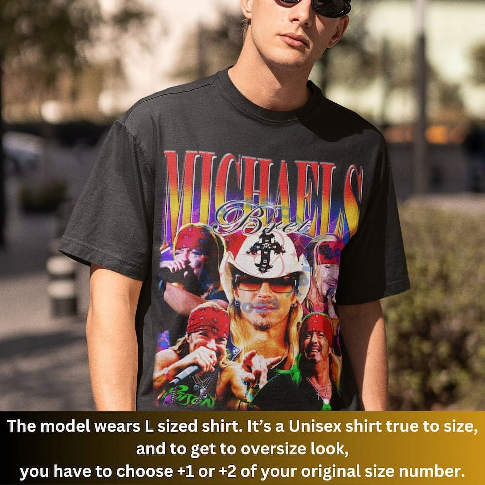 [BLACK] Limited Brett Michaels Shirt, Homage Brett Michaels Tshirt - Walmart.com