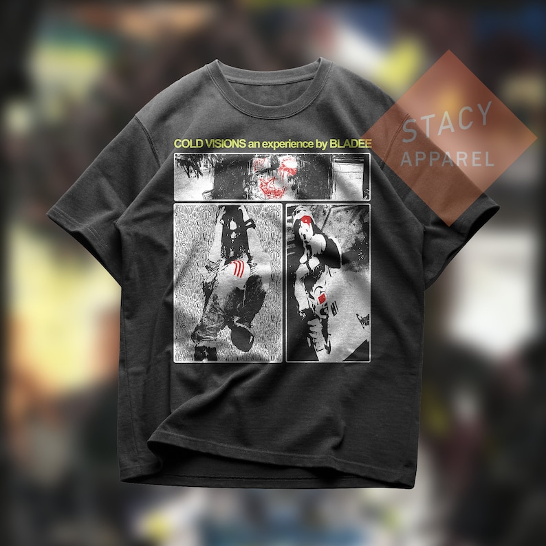 [BLACK] Limited Cold Visions Album T-shirt - Bladee Ecco2k Drain Gang ...