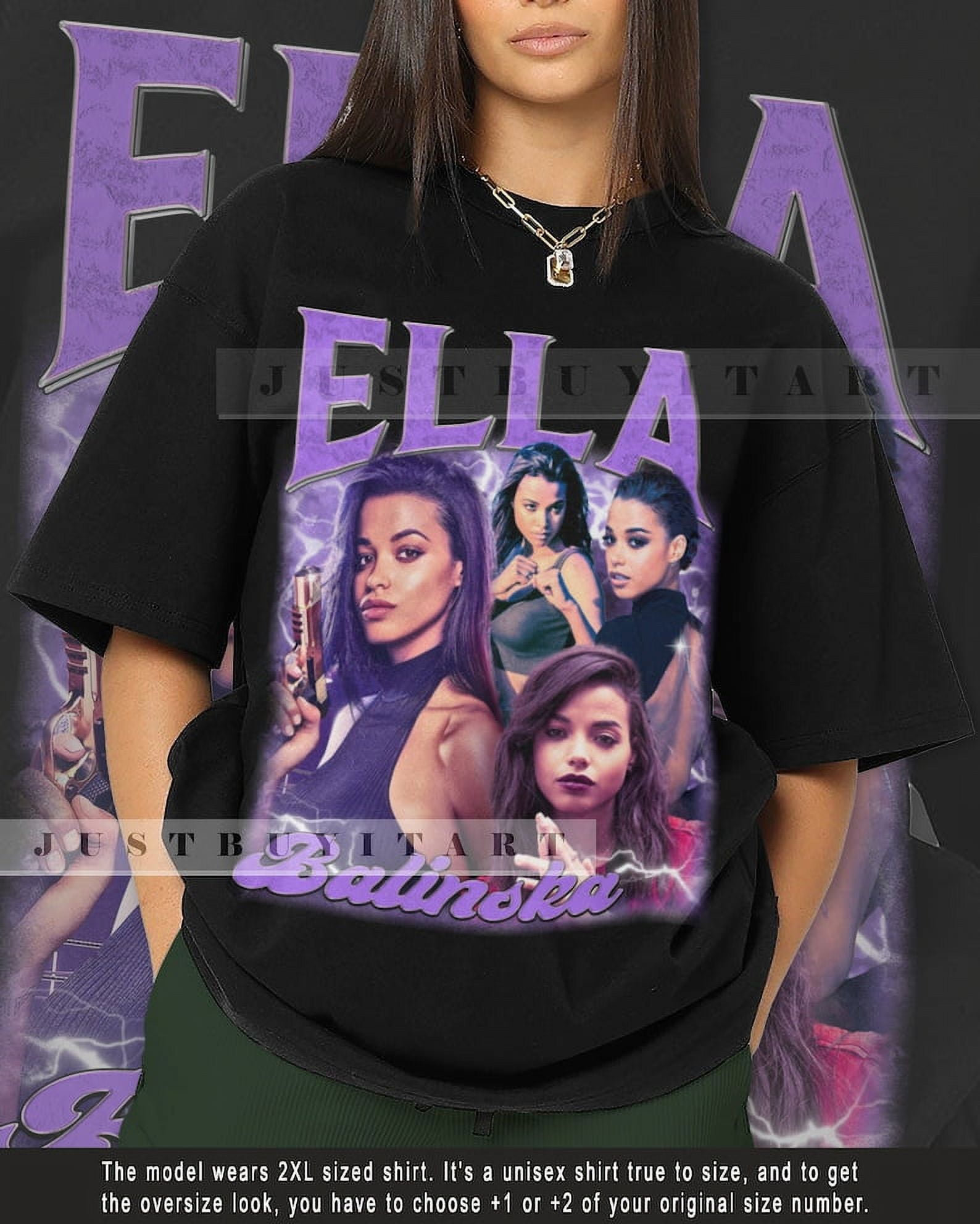 [BLACK] Limited Ella Balinska Shirt Gift Movie Ella Balinska TShirt