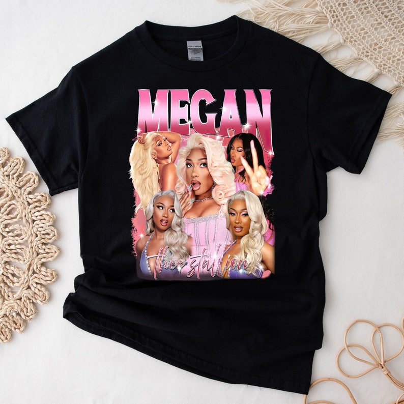[BLACK] Limited Megan Thee Stallion Shirt, Vintage Megan Thee Stallion ...
