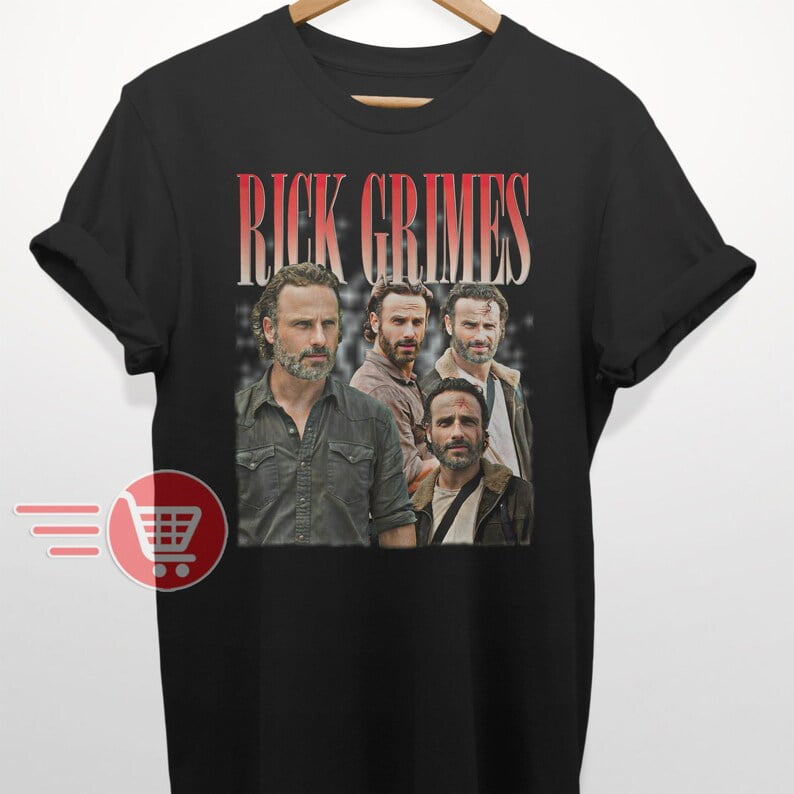 [BLACK] Limited Rick Grimes Vintage TShirt