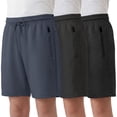 thumbnail image 1 of Pure Champ Boys Athletic Shorts 3 Pack Active Boys Shorts Youth kids Elastic Waist With Zipper Pockets 2T-18, 1 of 8