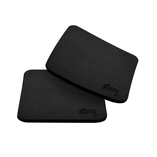 BLACK METAL NANO GEL FREEFORM COASTERS FOR MAGNETIC GLASSES, SET OF 2